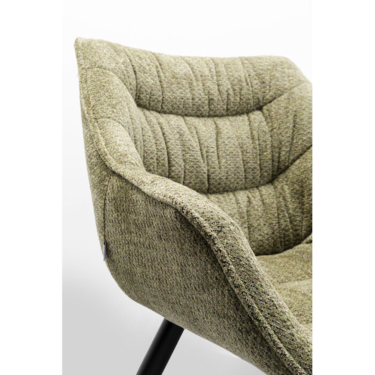 Chaise avec accoudoirs THELMA Kare Design mélange vert