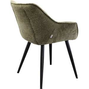 Chaise avec accoudoirs THELMA Kare Design mélange vert
