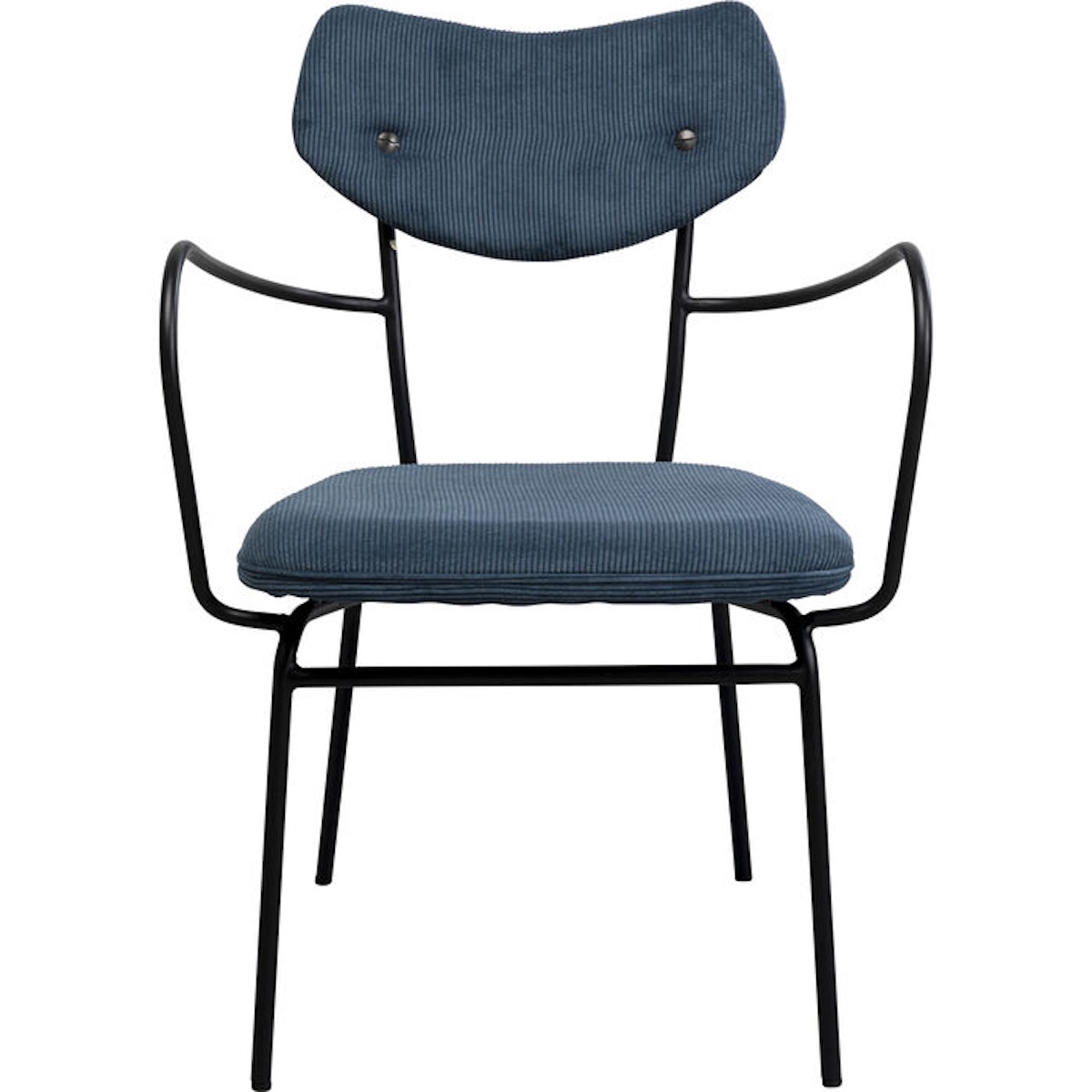 Chaise avec accoudoirs VIOLA Kare Design bleu
