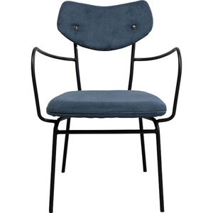 Chaise avec accoudoirs VIOLA Kare Design bleu