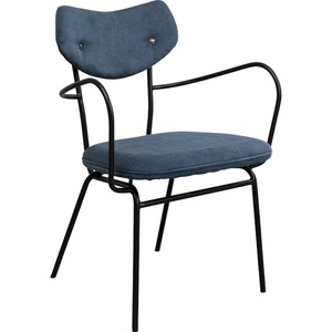 Chaise avec accoudoirs VIOLA Kare Design bleu