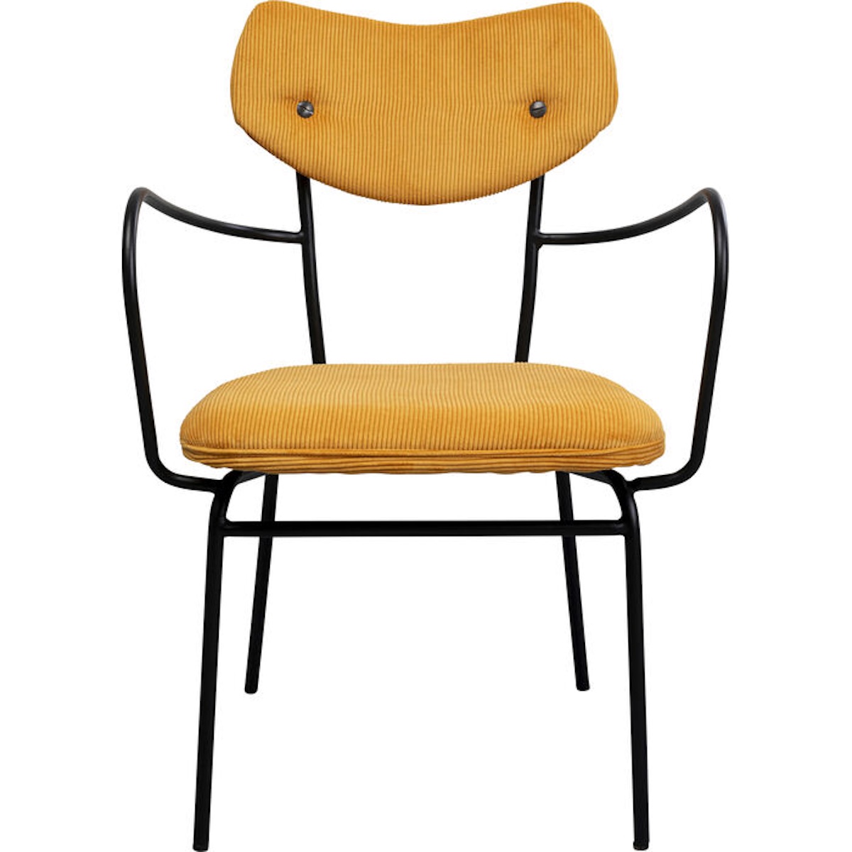 Chaise avec accoudoirs VIOLA Kare Design jaune
