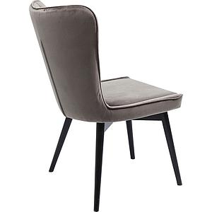 Chaise BLACK MARSHALL Kare Design velours gris