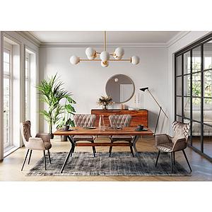 Chaise BLACK MARSHALL Kare Design velours gris