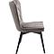 Chaise BLACK MARSHALL Kare Design velours gris
