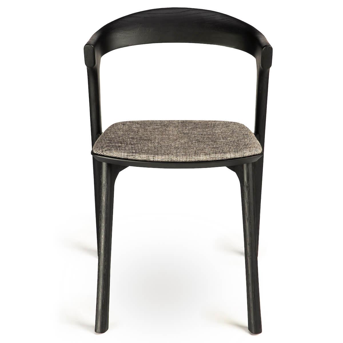 Chaise BOK Ethnicraft chêne noir-grey upholstery