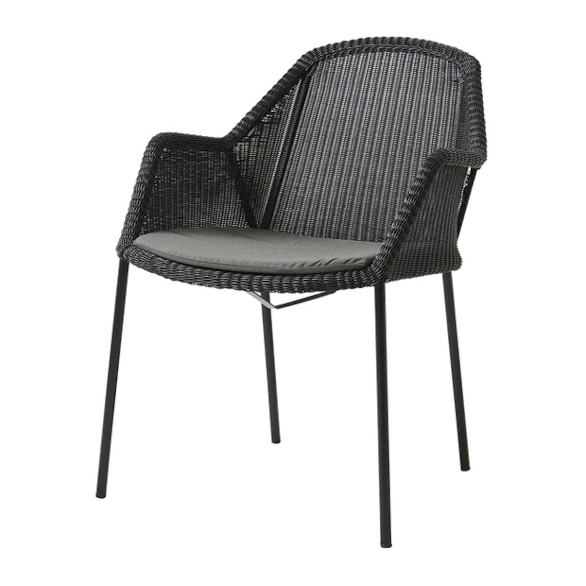 Chaise BREEZE Cane-line noir-taupe