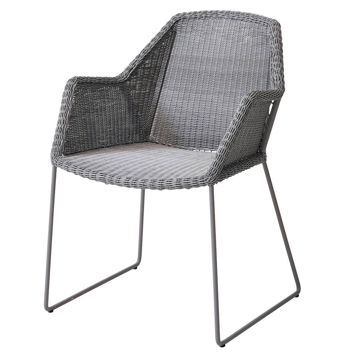 Chaise BREEZE Cane-line tressé light grey-combi Natté light grey