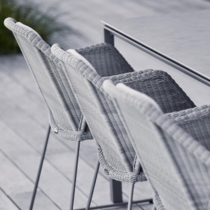 Chaise BREEZE Cane-line tressé light grey-combi Natté light grey