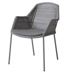 Chaise BREEZE Cane-line WEAVE gris clair-Natté gris