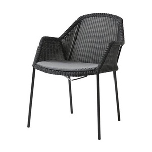 Chaise BREEZE Cane-line WEAVE noir-Natté gris