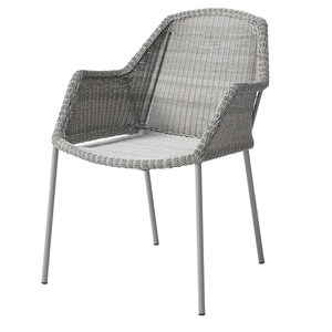 Chaise BREEZE Cane-line weave taupe-Natté gris
