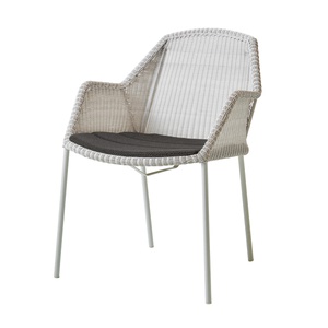 Chaise BREEZE Cane-line WEAVE white grey-FOCUS dark grey