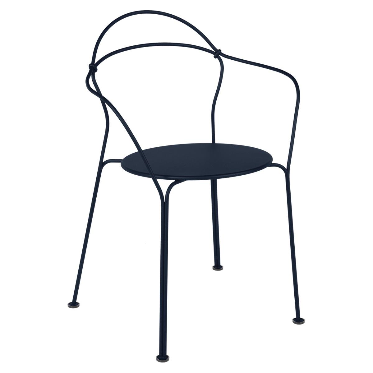 Chaise Bridge AIRLOOP Fermob bleu abysse