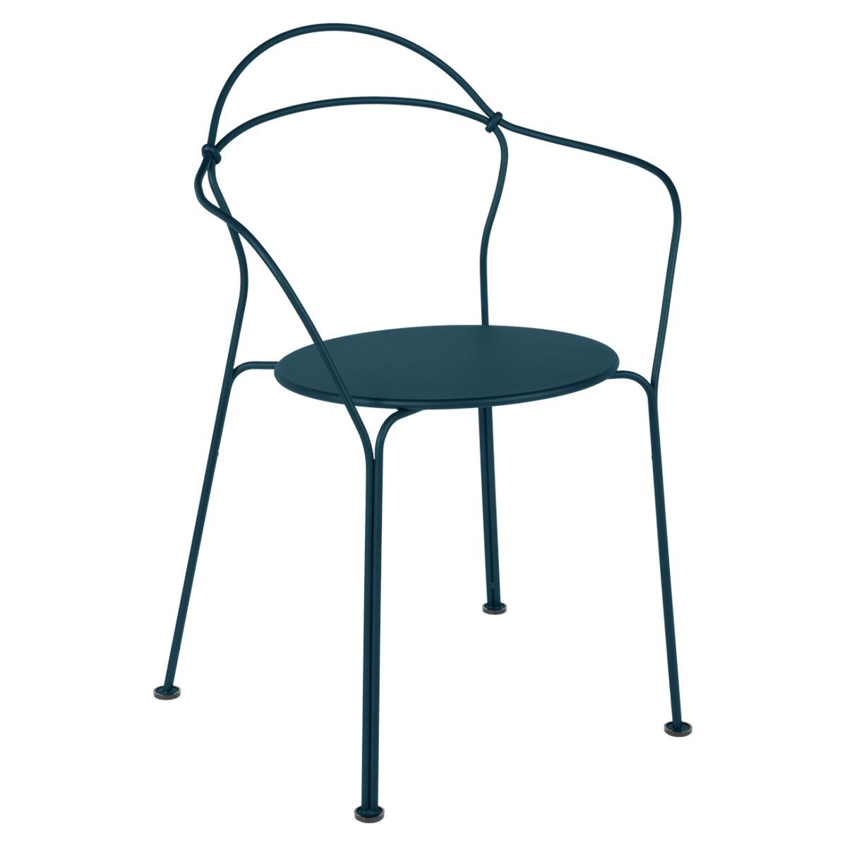 Chaise Bridge AIRLOOP Fermob bleu acapulco