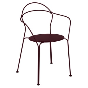 Chaise Bridge AIRLOOP Fermob cerise noire 