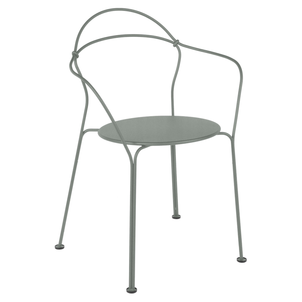 Chaise Bridge AIRLOOP Fermob gris lapilli 