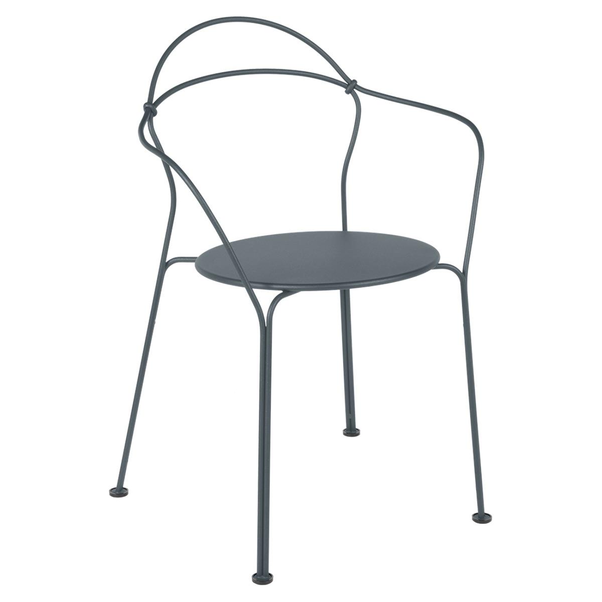 Chaise Bridge AIRLOOP Fermob Gris orage