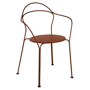 Chaise Bridge AIRLOOP Fermob ocre rouge