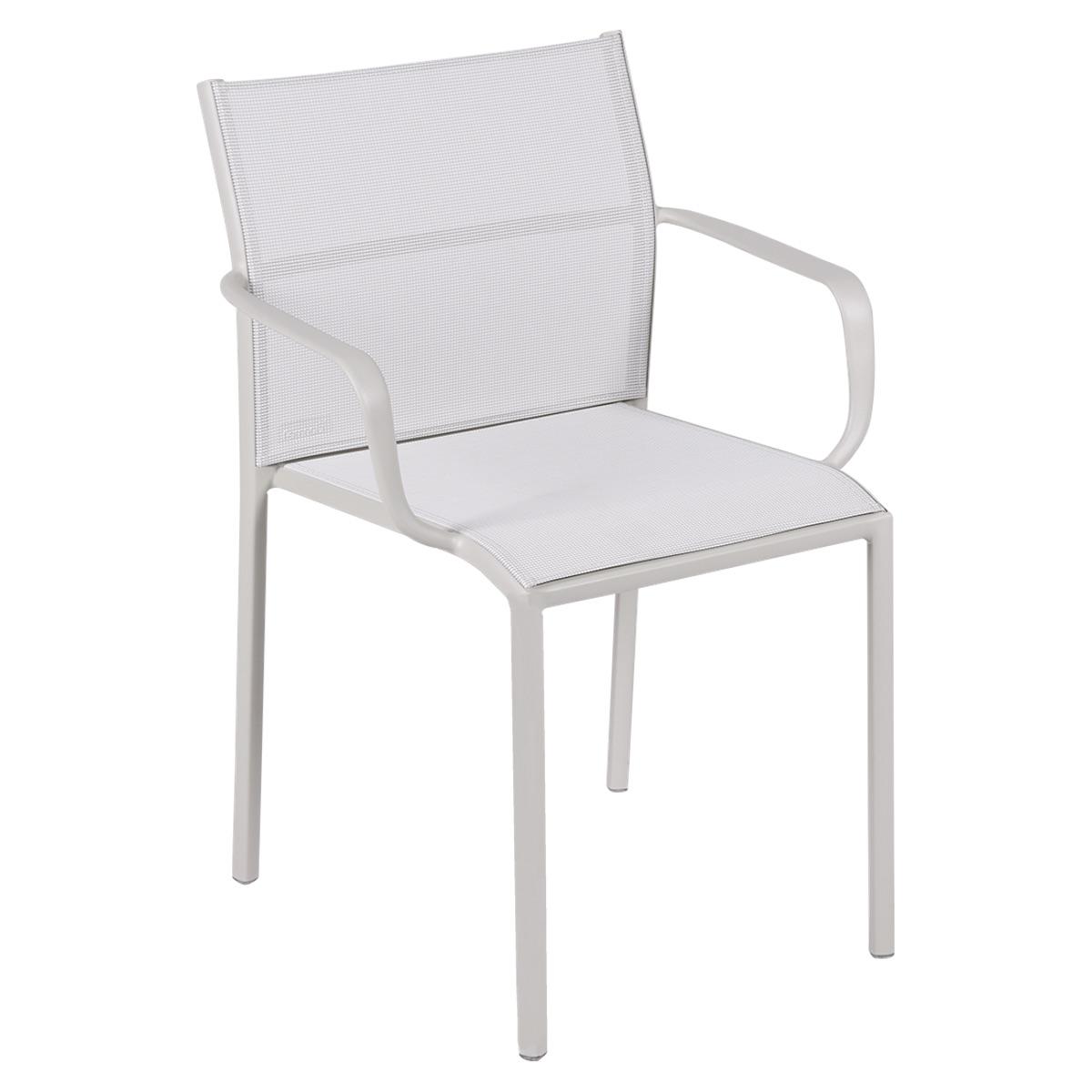 Chaise Bridge CADIZ Fermob gris argile stereo