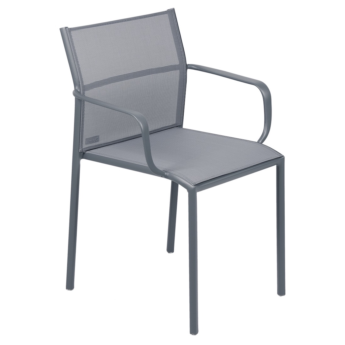 Chaise Bridge CADIZ Fermob stereo gris orage