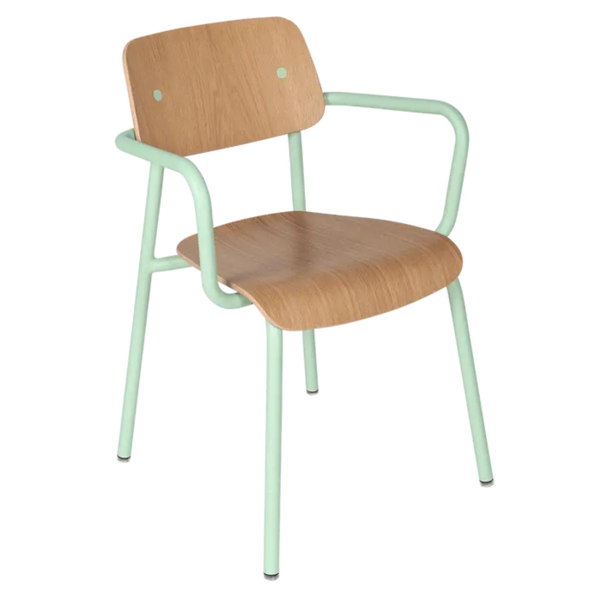 Chaise Bridge Chêne STUDIE Fermob Indoor menthe glaciale