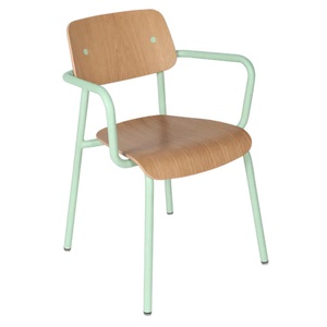 Chaise Bridge Chêne STUDIE Fermob Indoor menthe glaciale