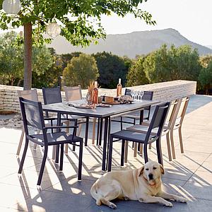 Chaise Bridge COSTA Fermob lagune