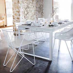 Chaise Bridge FLOWER Fermob bleu lagune