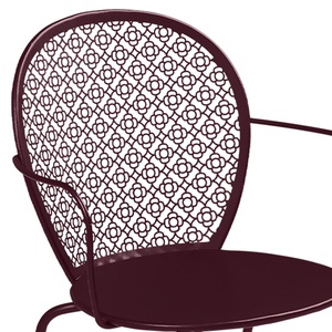 Chaise Bridge LORETTE Fermob cerise noir