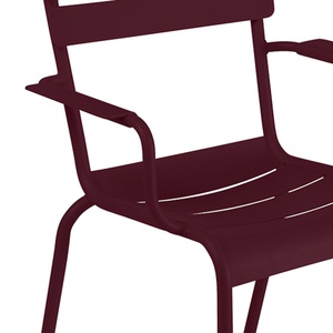 Chaise Bridge LUXEMBOURG Fermob cerise noir