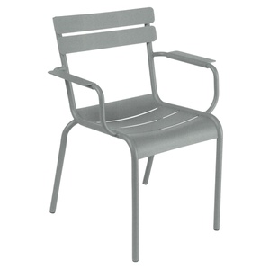 Chaise Bridge LUXEMBOURG Fermob gris lapilli