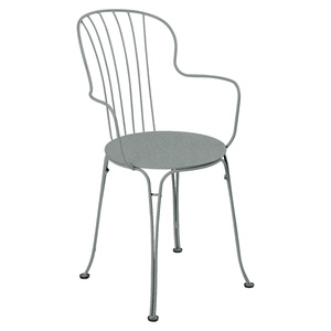 Chaise Bridge OPERA + Fermob gris lapilli