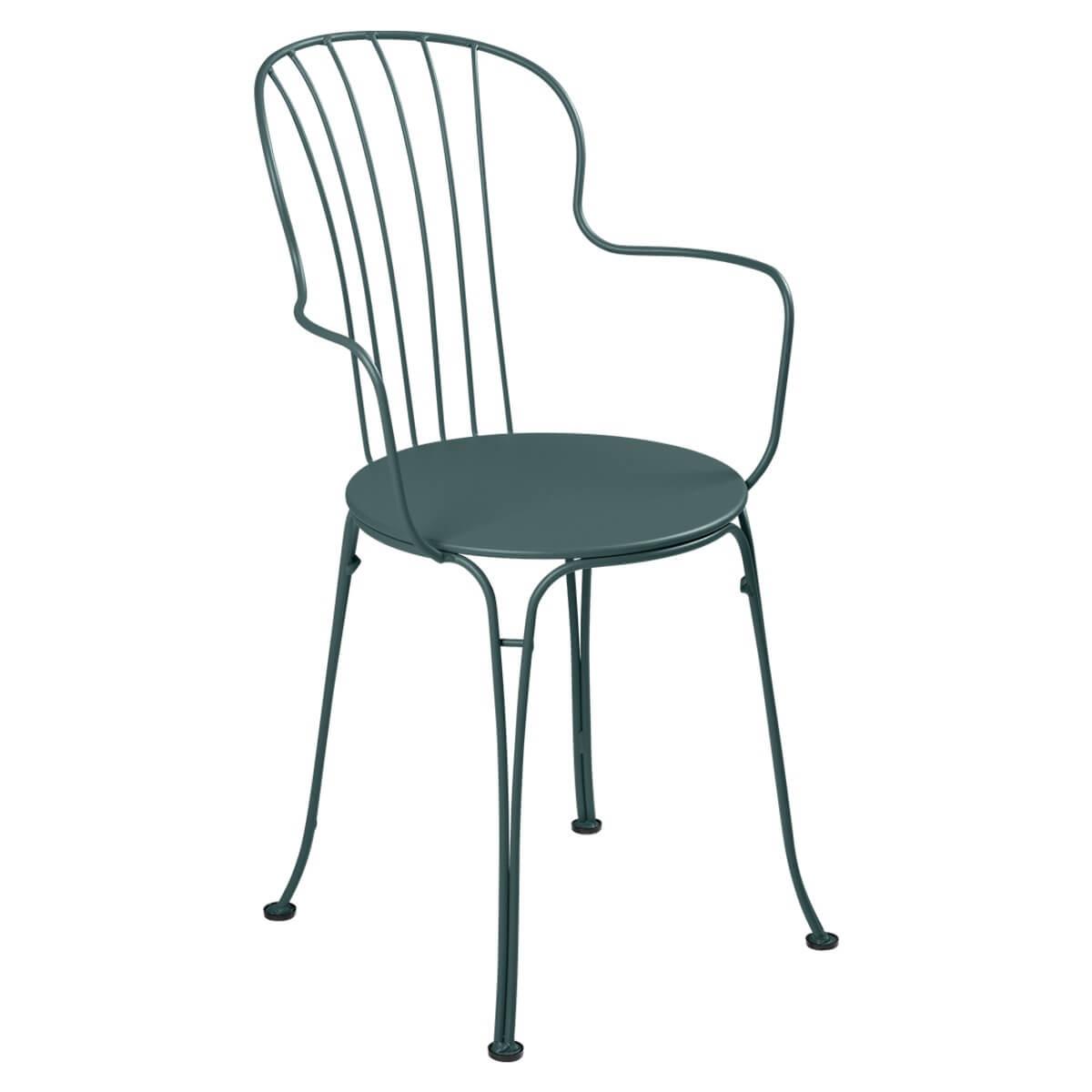 Chaise Bridge OPERA + Fermob gris orage