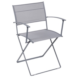 Chaise Bridge PLEIN AIR Fermob stereo gris orage