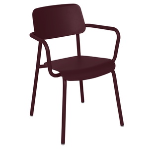 Chaise bridge STUDIE Fermob cerise noire 