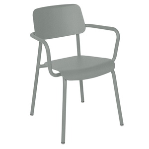 Chaise bridge STUDIE Fermob gris lapilli