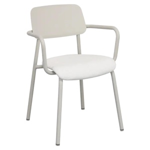 Chaise Bridge tissu STUDIE Fermob Indoor gris argile