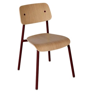 Chaise chêne STUDIE Fermob Indoor cerise noire
