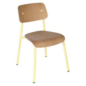 Chaise chêne STUDIE Fermob Indoor citron givré