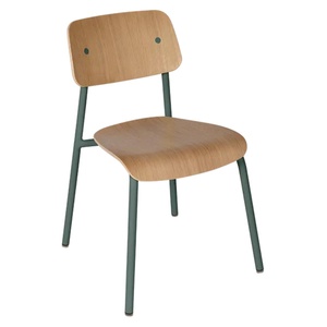 Chaise chêne STUDIE Fermob Indoor gris orage