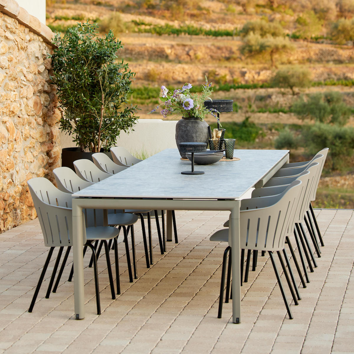 Chaise CHOICE Cane-line taupe-noir