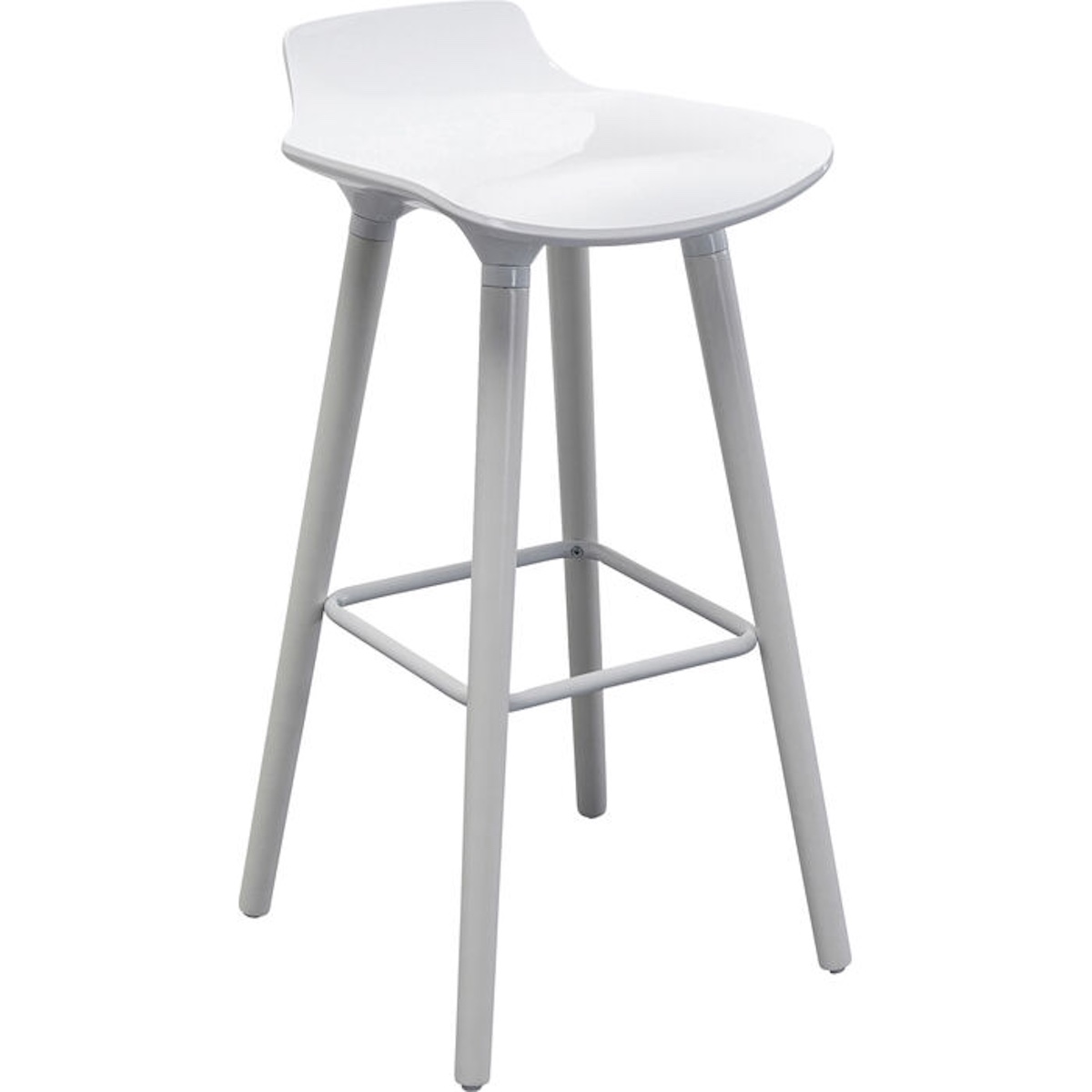 Chaise de bar 75cm YORK Kare Design blanc