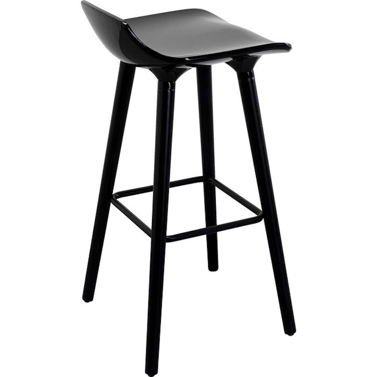 Chaise de bar 75cm YORK Kare Design noir
