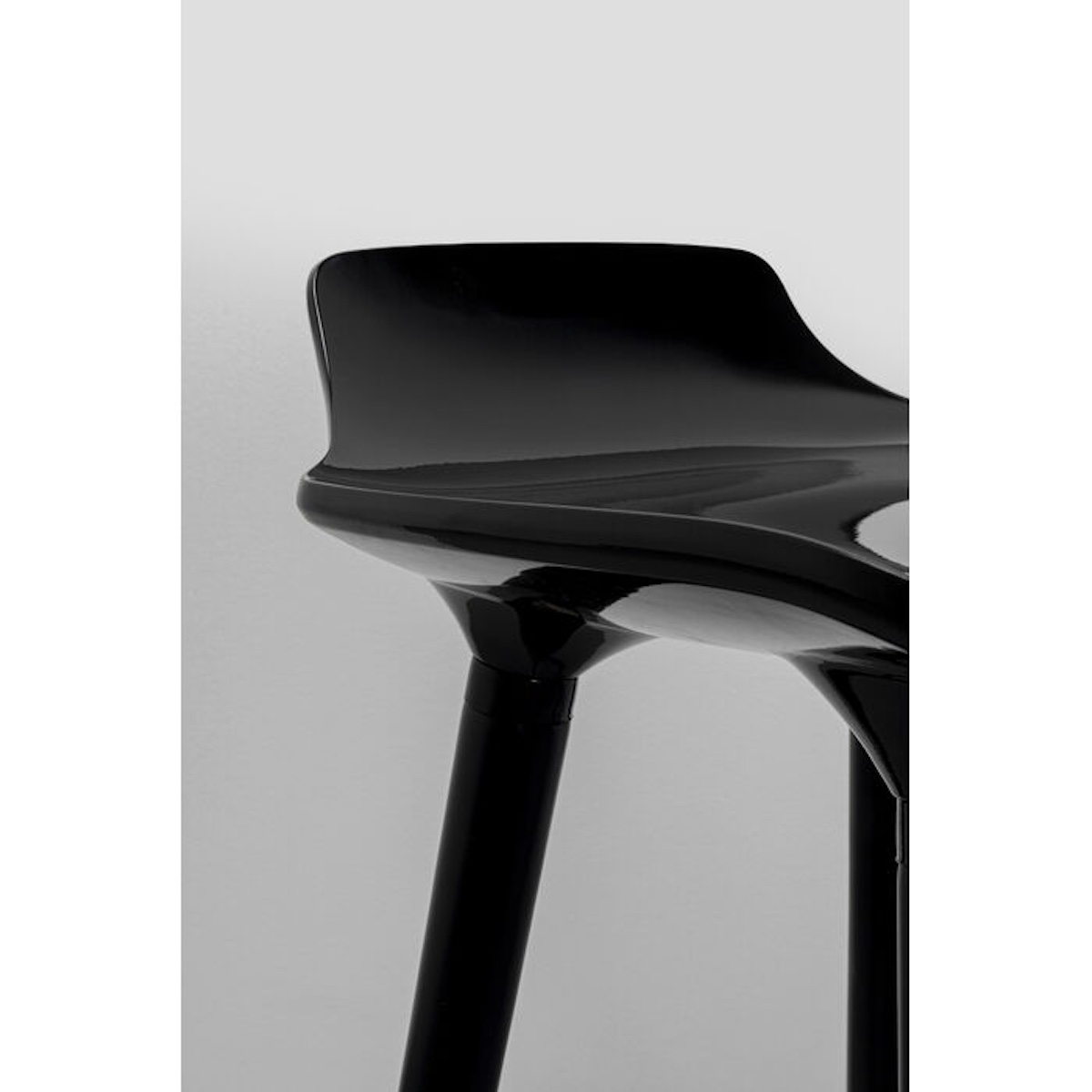 Chaise de bar 75cm YORK Kare Design noir