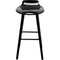 Chaise de bar 75cm YORK Kare Design noir