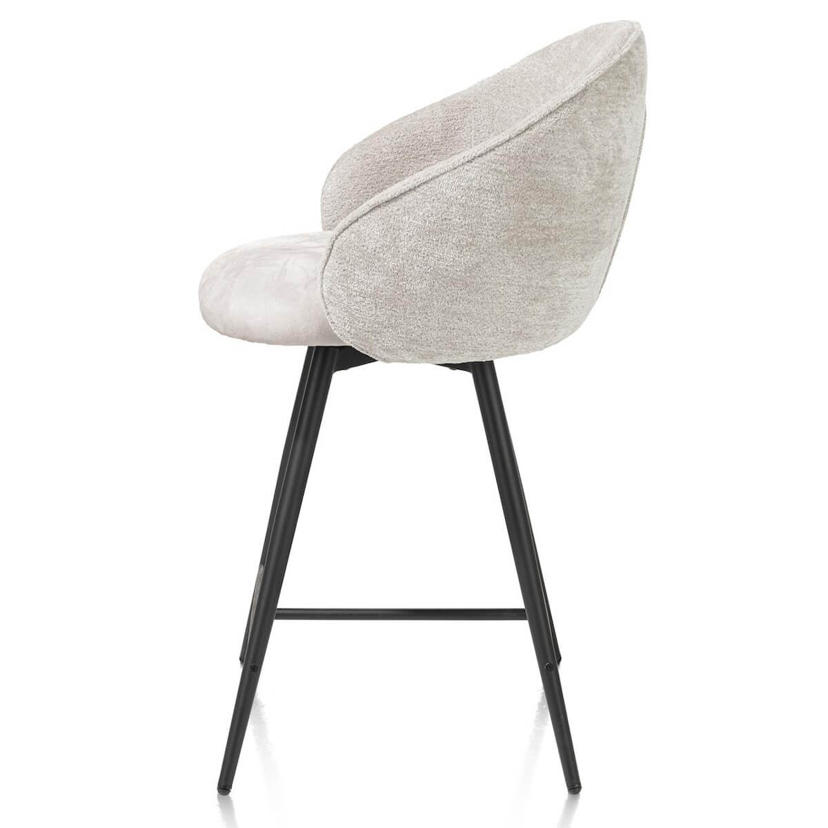 Chaise de bar avec accoudoir OWEN Xooon pivotante, combi Calabria/Enzo Caillou