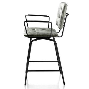 Chaise de bar avec accoudoirs MANOU Henders & Hazel vert olive