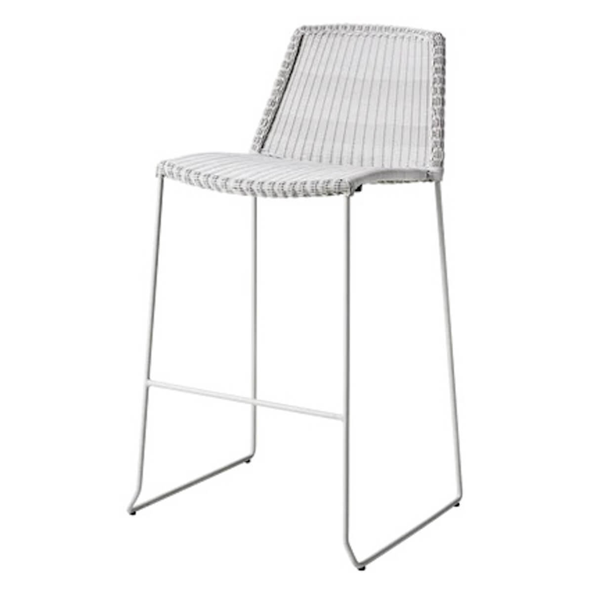 Chaise de bar BREEZE Cane-line gris-blanc