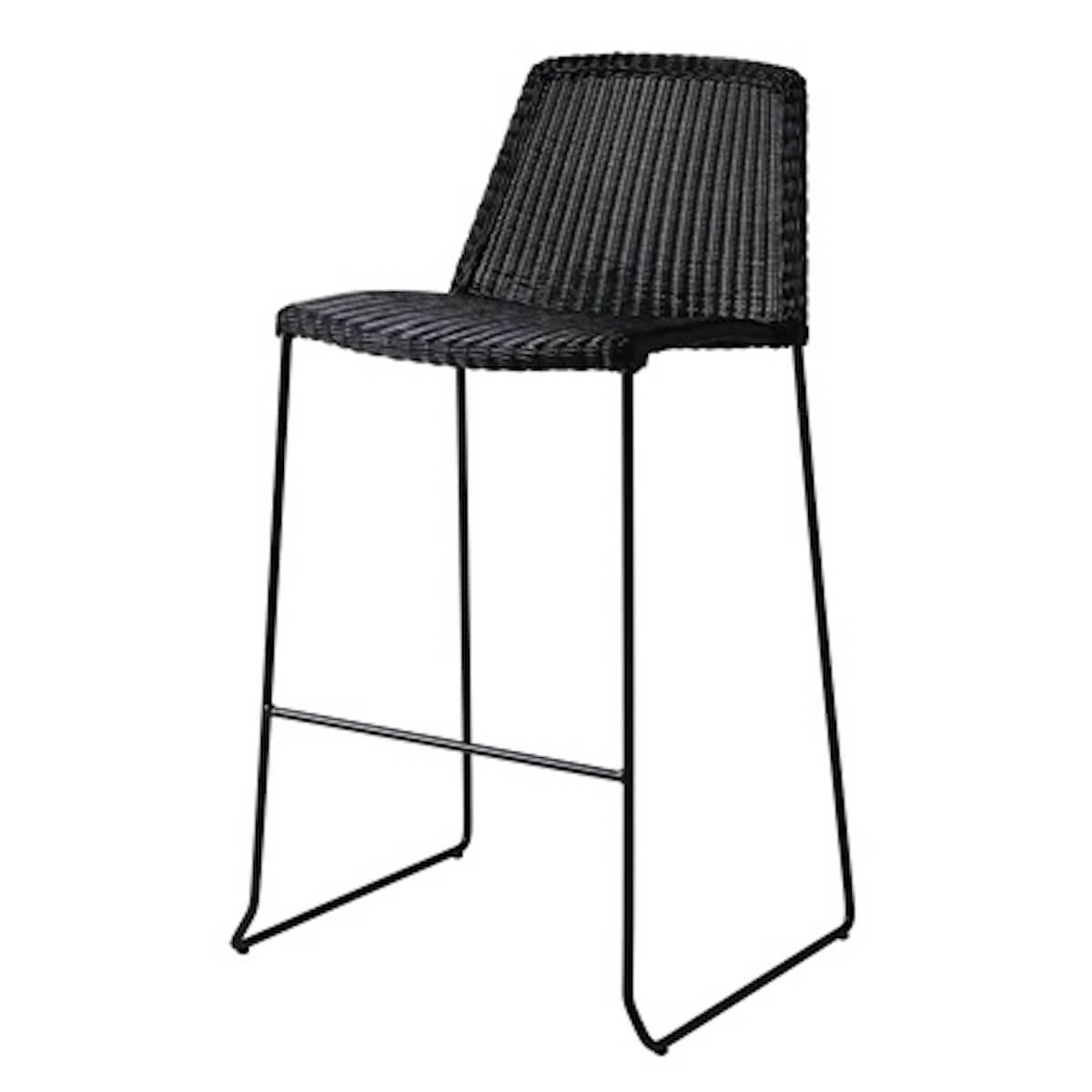 Chaise de bar BREEZE Cane-line noir